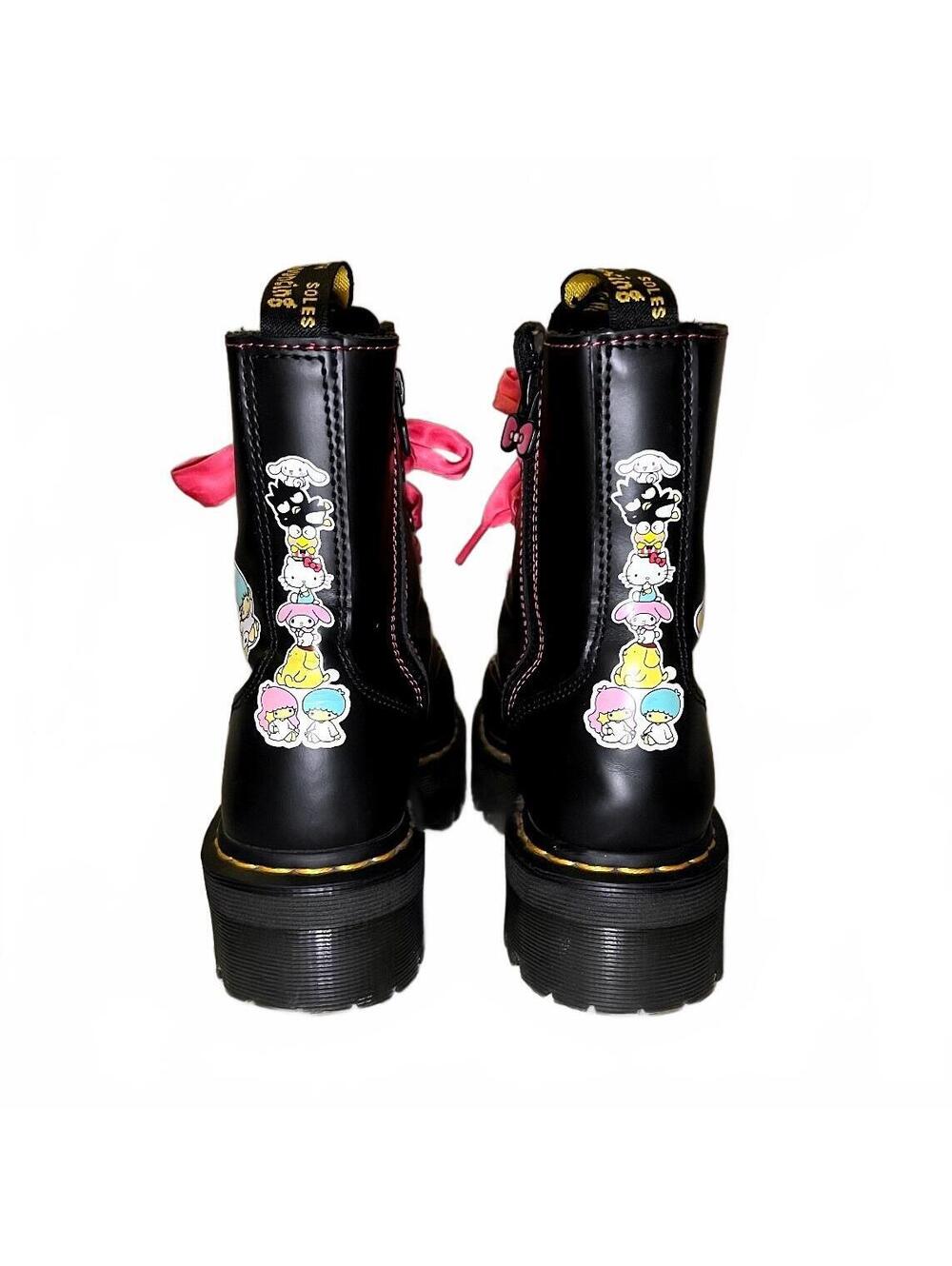 Dr. Martens x Hello Kitty Friends Jadon HK+F Platform Boots 7 - Picture 3 of 5